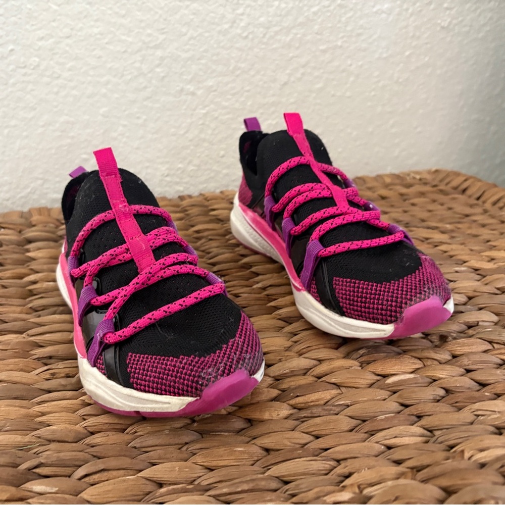 Black and Pink Wonder Nation Sneakers (13c)